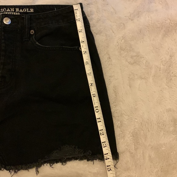 American Eagle Black Denim Mini Skirt Size 6. - Picture 6 of 6